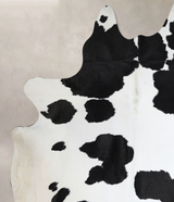 Black and White XX-Large Brazilian Cowhide Rug 8'8"H x 7'0"W #A44742 by Hudson Hides