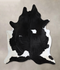 Black and White XX-Large Brazilian Cowhide Rug 8'9