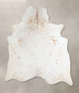 Salt and Pepper Brown X-Large Brazilian Cowhide Rug 7'0"H x 6'0"W #A44757 by Hudson Hides
