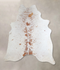 Salt and Pepper Brown Large Brazilian Cowhide Rug 6'9