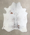 Salt and Pepper Brown Large Brazilian Cowhide Rug 6'7