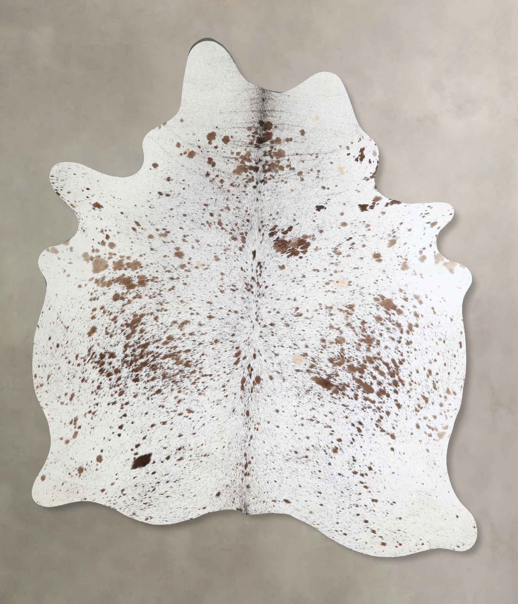 Salt and Pepper Brown Cowhide Rug #A44760