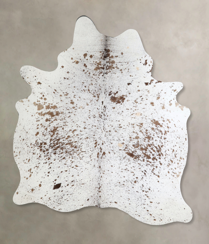 Salt and Pepper Brown Large Brazilian Cowhide Rug 6'11"H x 5'4"W #A44760 by Hudson Hides