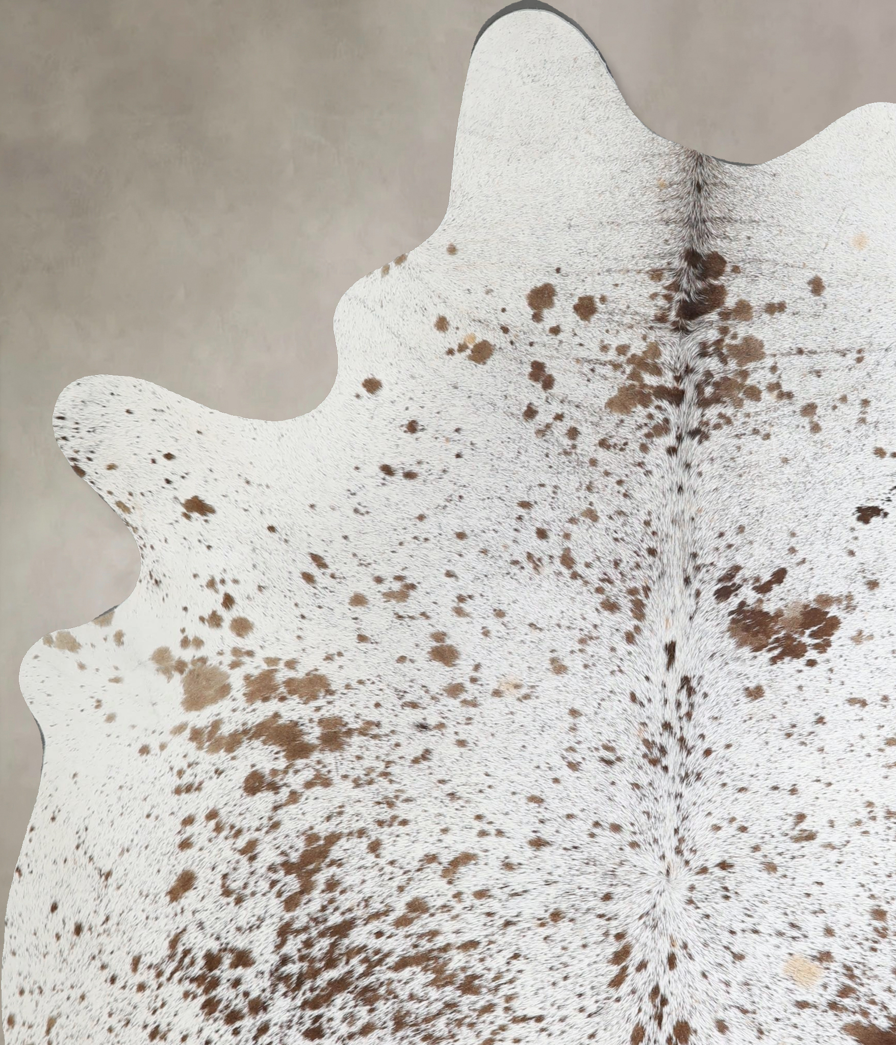 Salt and Pepper Brown Cowhide Rug #A44760