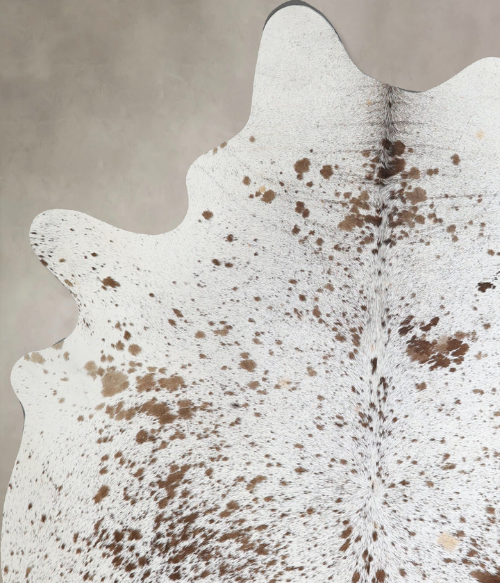 Salt and Pepper Brown Large Brazilian Cowhide Rug 6'11"H x 5'4"W #A44760 by Hudson Hides