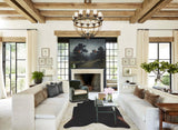 Solid Black X-Large Brazilian Cowhide Rug 6'10"H x 5'10"W #A44778 by Hudson Hides