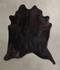 Solid Black X-Large Brazilian Cowhide Rug 7'1