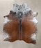 Salt and Pepper Brown Large Brazilian Cowhide Rug 6'5