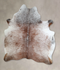 Salt and Pepper Brown Large Brazilian Cowhide Rug 6'6