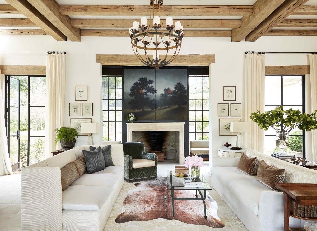 Salt and Pepper Brown Cowhide Rug #A44789