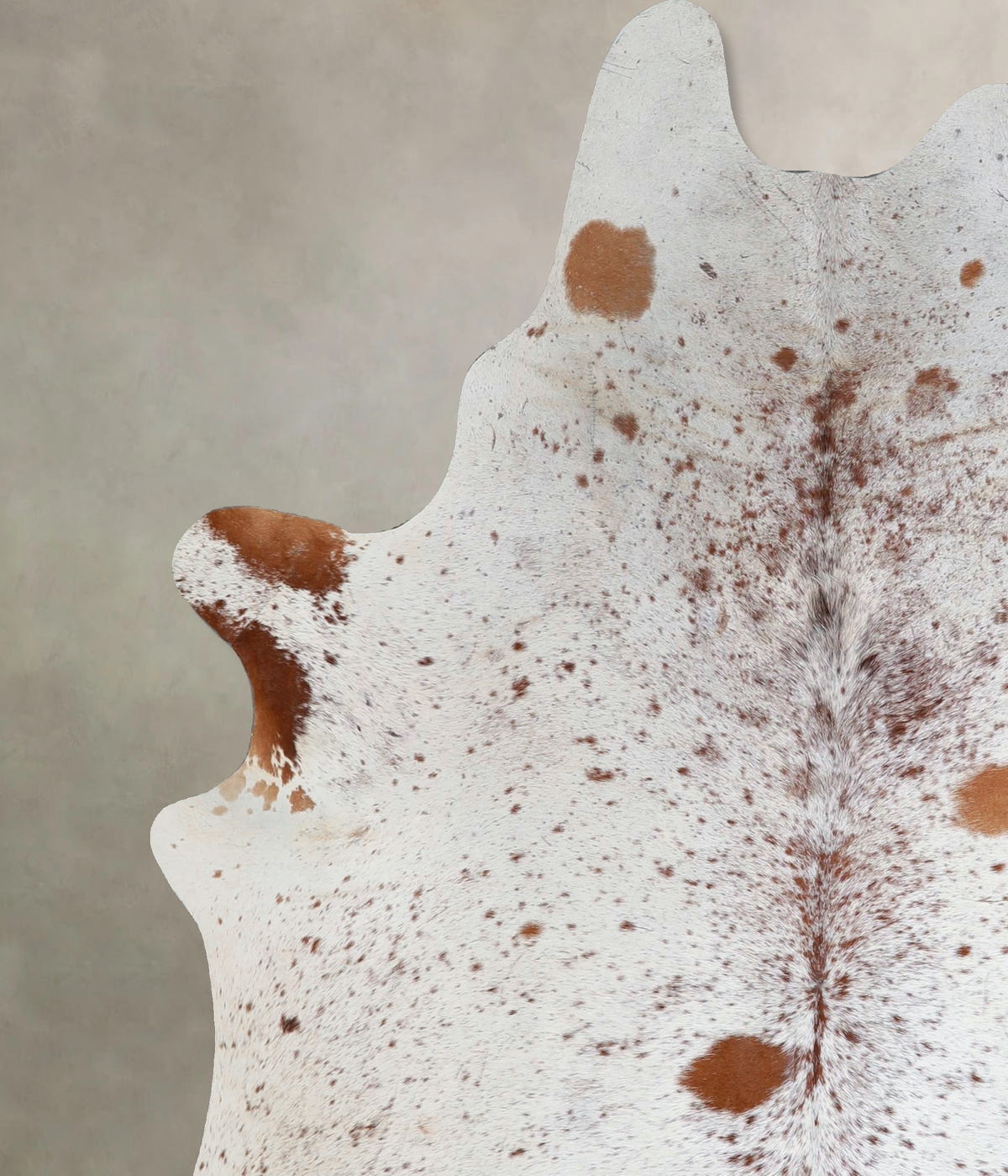 Salt and Pepper Brown X-Large Brazilian Cowhide Rug 7'0"H x 5'10"W #A44790 by Hudson Hides