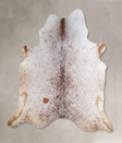 Salt and Pepper Brown X-Large Brazilian Cowhide Rug 6'9"H x 5'11"W #A44797 by Hudson Hides
