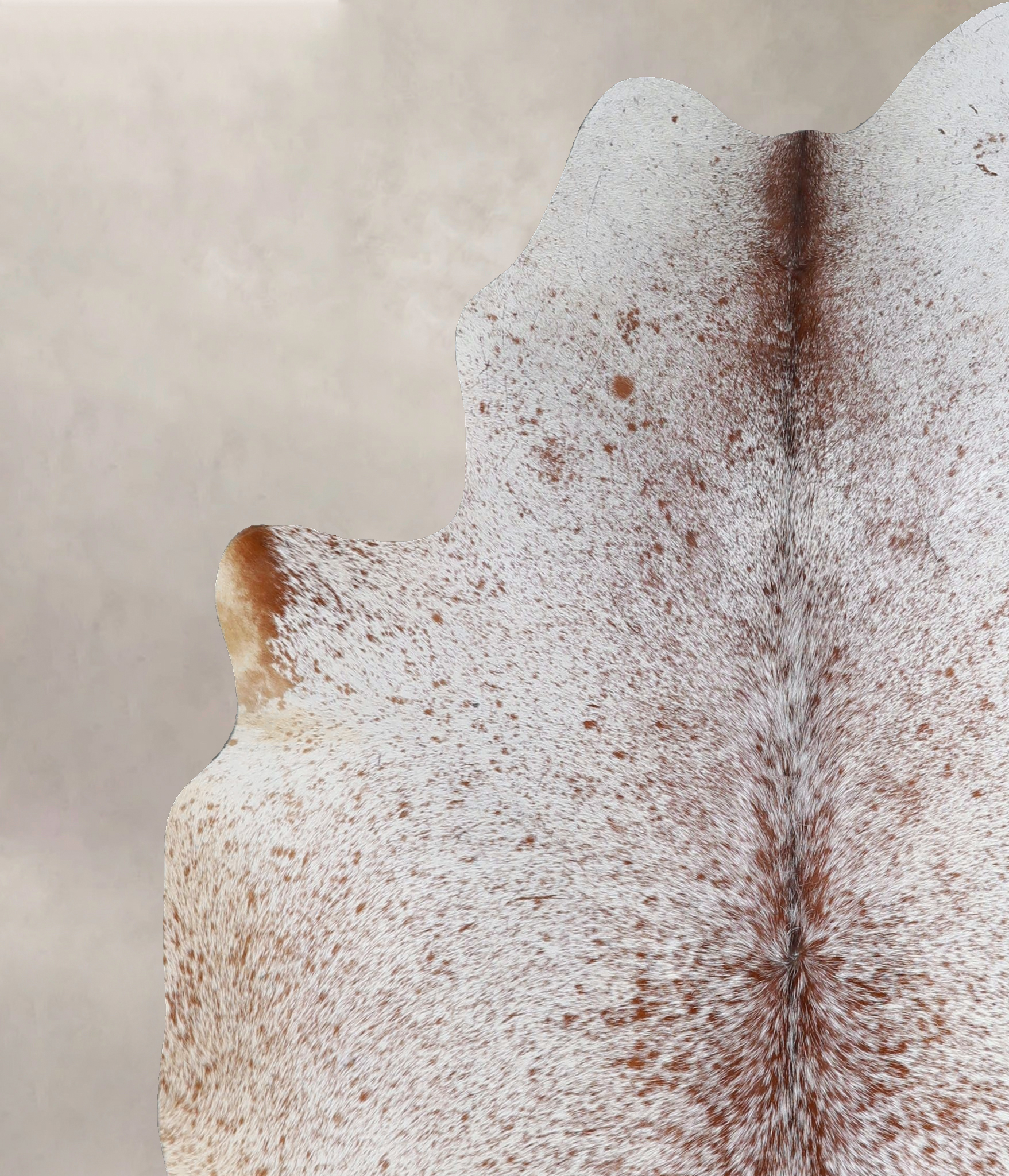 Salt and Pepper Brown Cowhide Rug #A44797