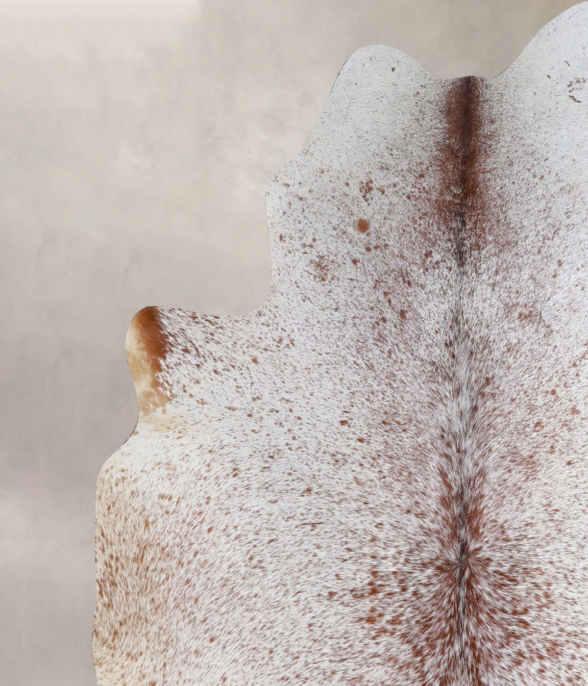 Salt and Pepper Brown X-Large Brazilian Cowhide Rug 6'9"H x 5'11"W #A44797 by Hudson Hides