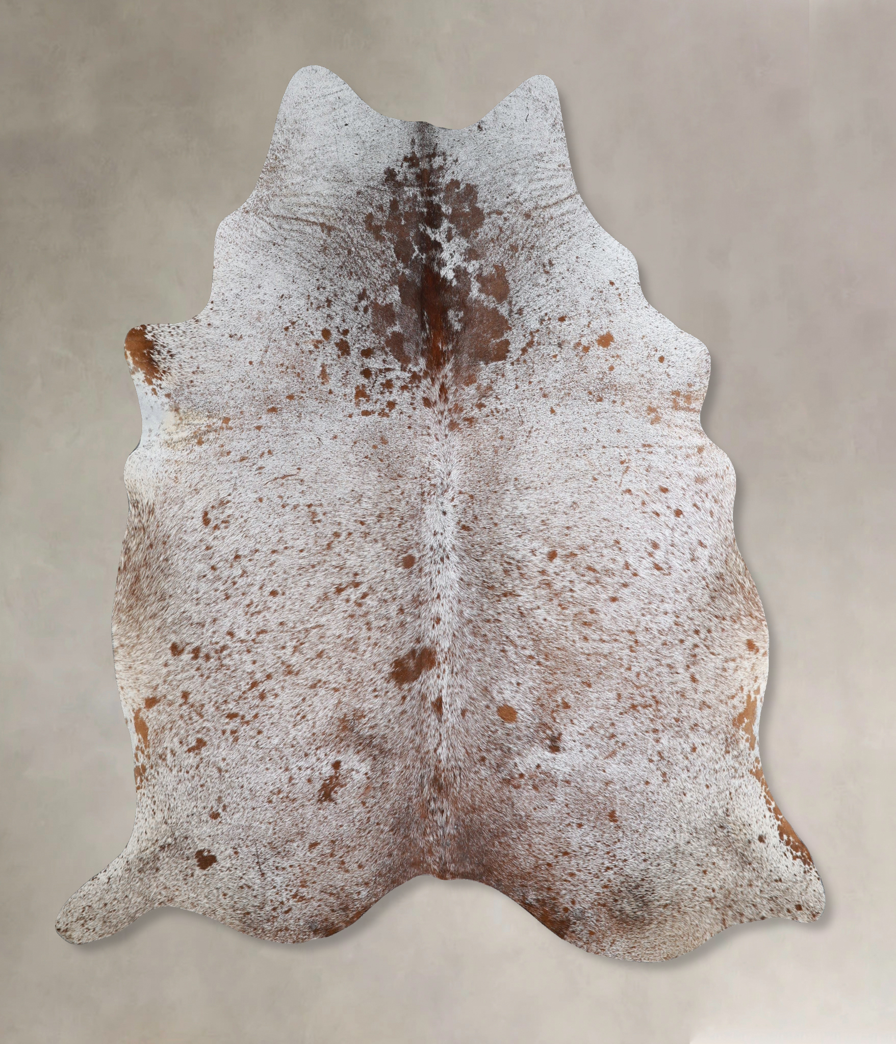 Salt and Pepper Brown Cowhide Rug #A44800