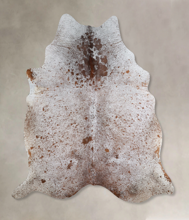 Salt and Pepper Brown Large Brazilian Cowhide Rug 6'6"H x 6'0"W #A44800 by Hudson Hides