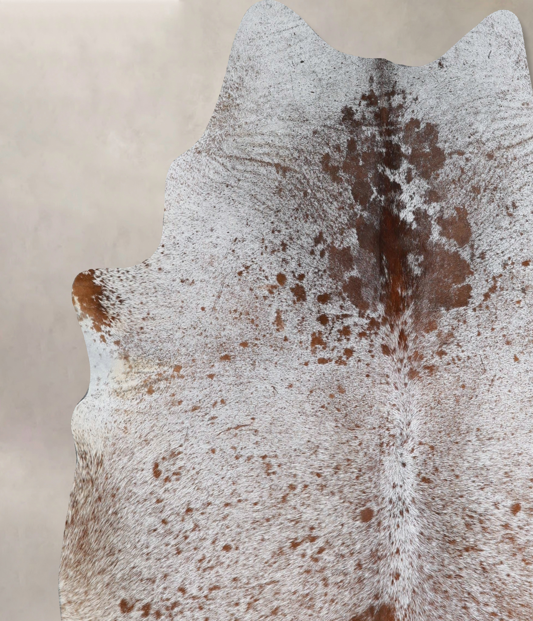 Salt and Pepper Brown Cowhide Rug #A44800