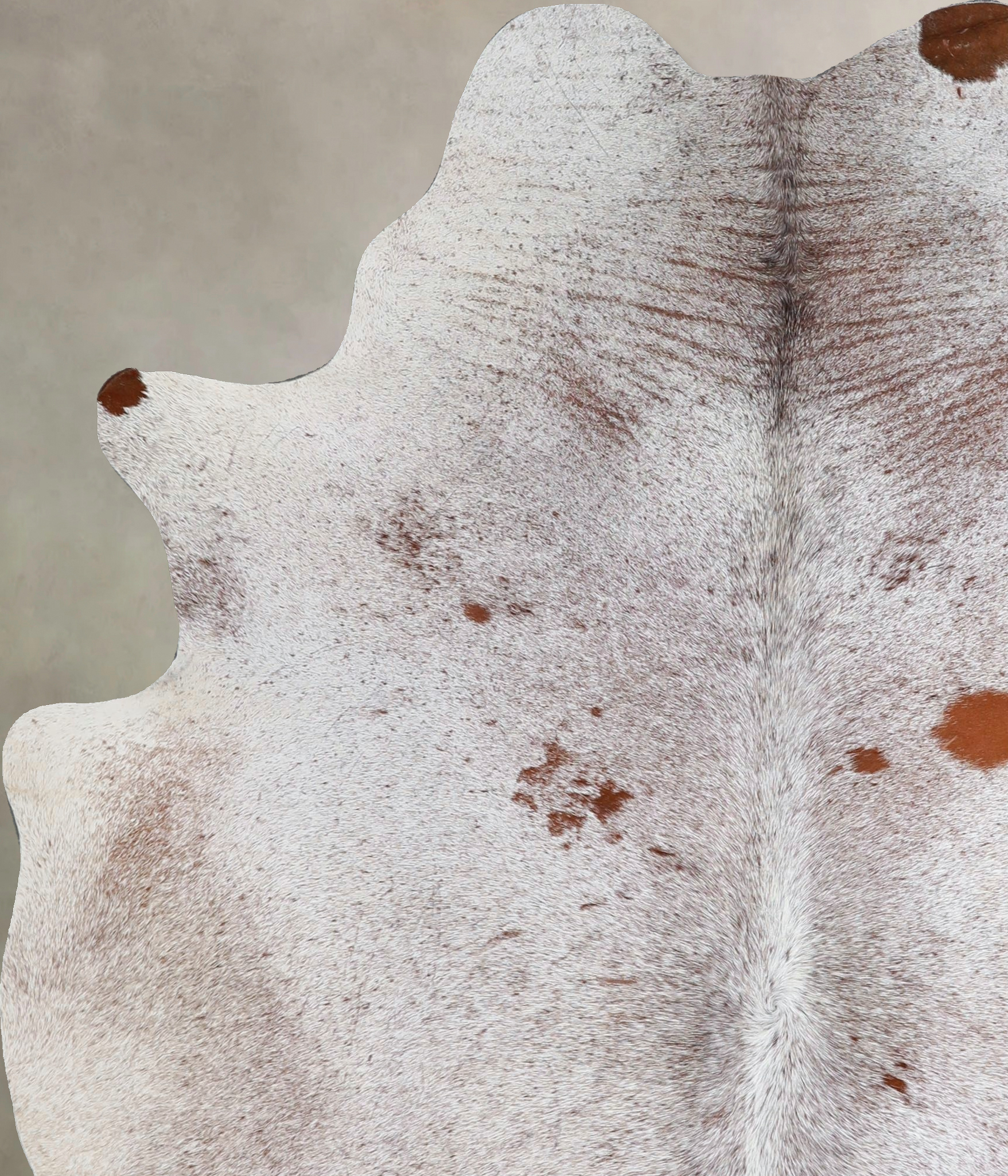 Salt and Pepper Brown Cowhide Rug #A44801