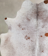 Salt and Pepper Brown Large Brazilian Cowhide Rug 6'6"H x 5'4"W #A44801 by Hudson Hides