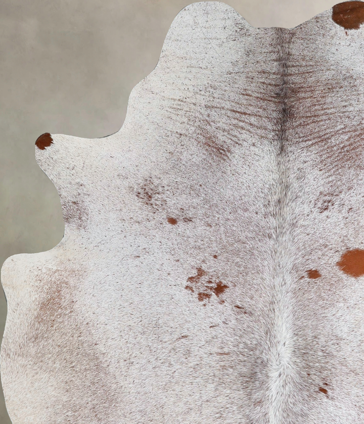 Salt and Pepper Brown Large Brazilian Cowhide Rug 6'6"H x 5'4"W #A44801 by Hudson Hides