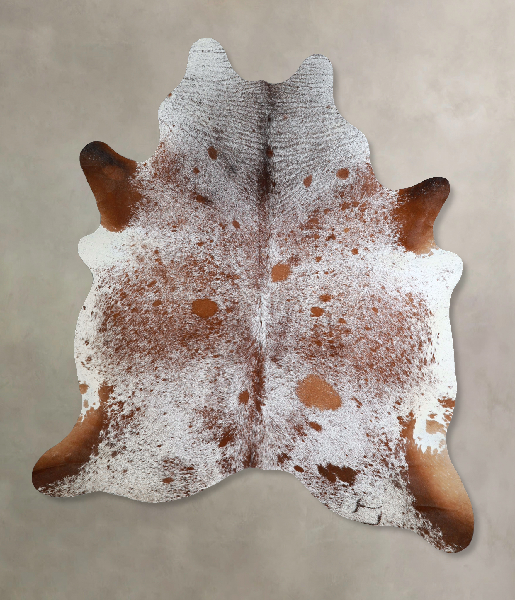 Salt and Pepper Brown Cowhide Rug #A44802
