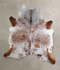 Salt and Pepper Brown X-Large Brazilian Cowhide Rug 7'2