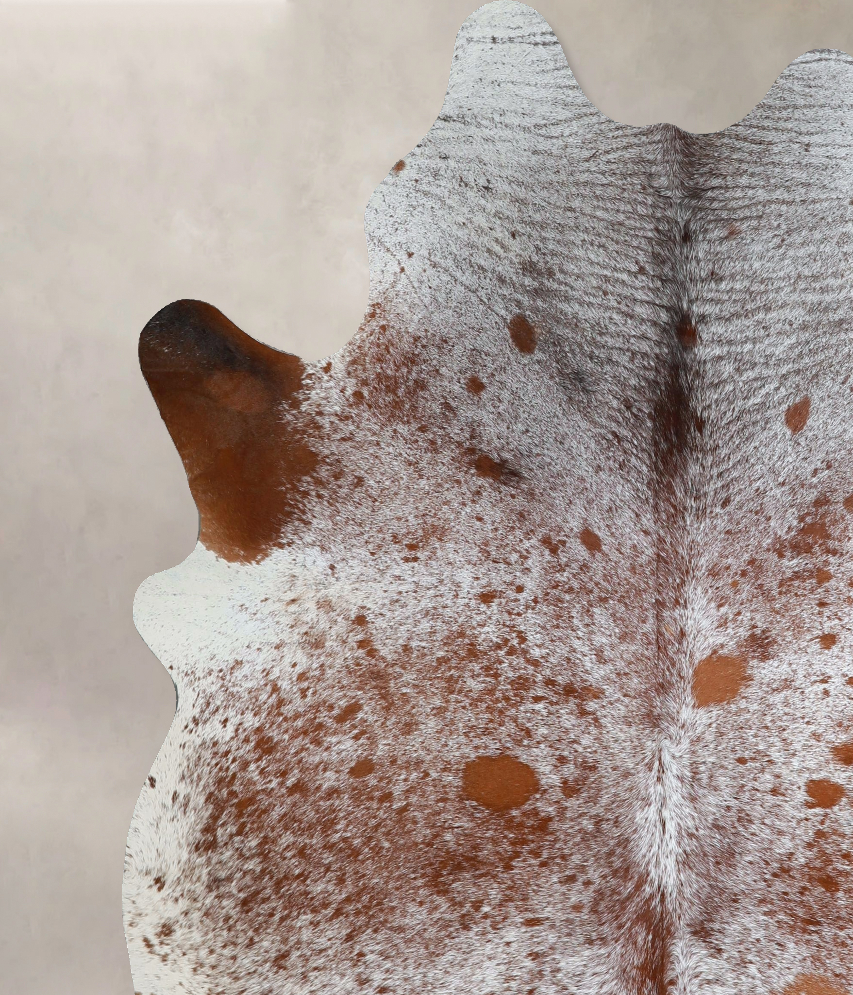 Salt and Pepper Brown Cowhide Rug #A44802