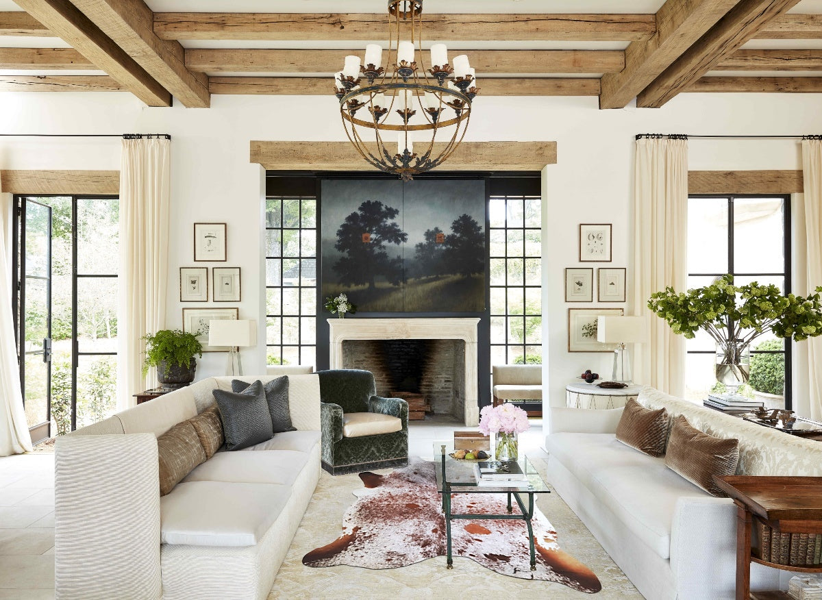 Salt and Pepper Brown Cowhide Rug #A44802