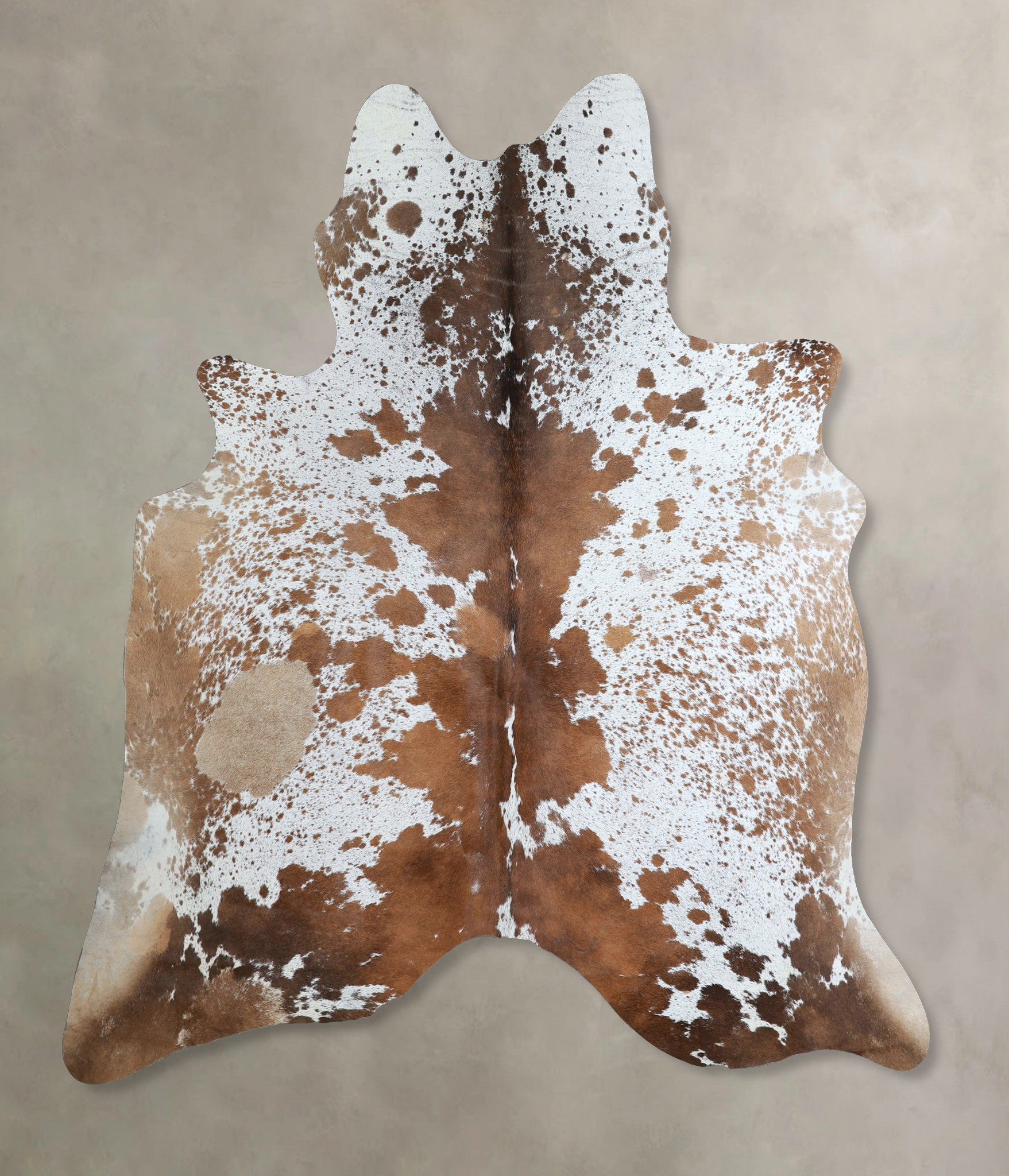 Salt and Pepper Brown Cowhide Rug #A44805