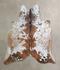 Salt and Pepper Brown X-Large Brazilian Cowhide Rug 7'0