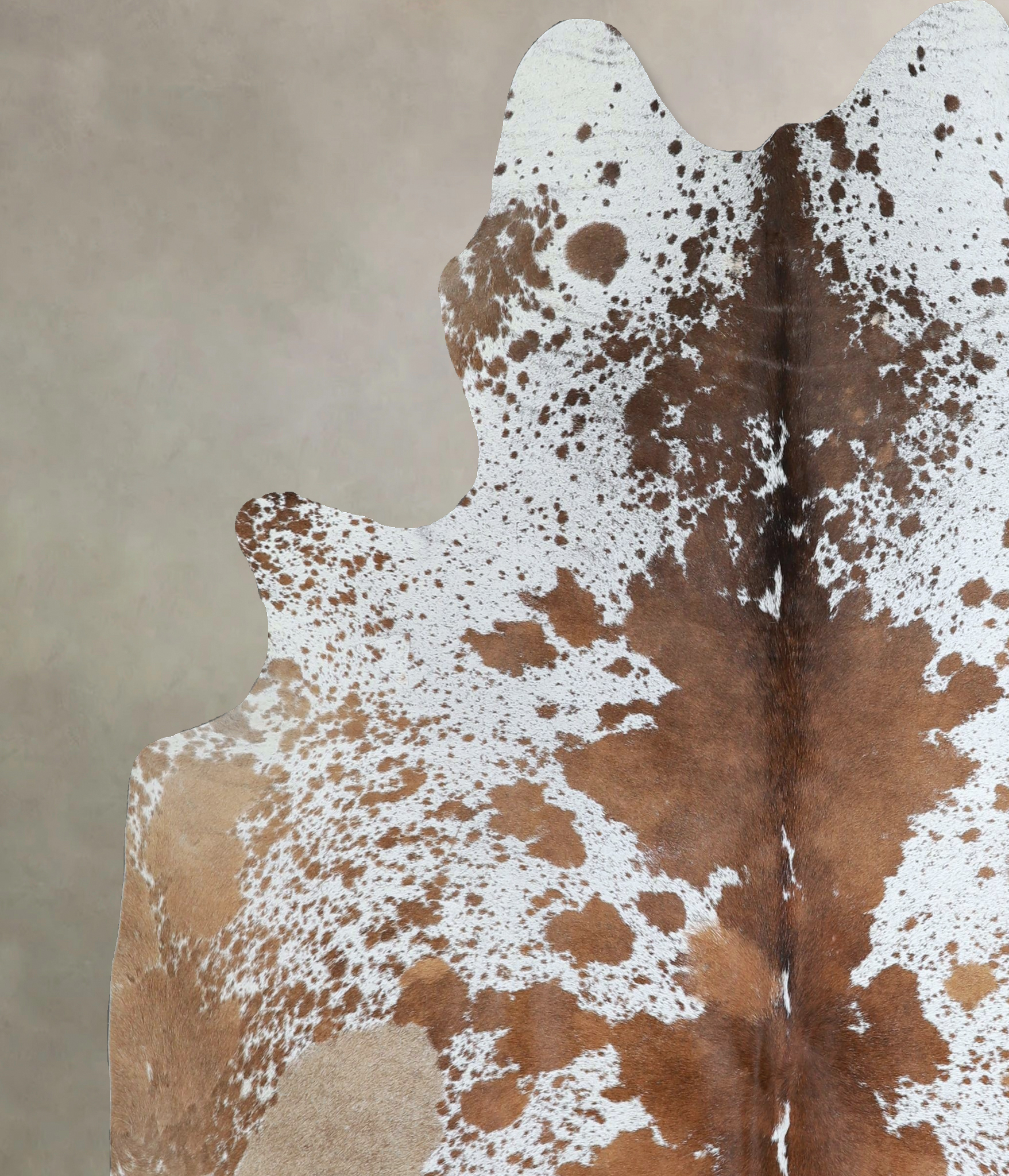 Salt and Pepper Brown Cowhide Rug #A44805
