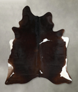 Chocolate and White Large Brazilian Cowhide Rug 6'9"H x 5'5"W #A44817 by Hudson Hides