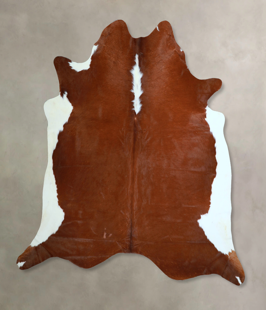 Hereford XX-Large Brazilian Cowhide Rug 7'3"H x 7'1"W #A44825 by Hudson Hides