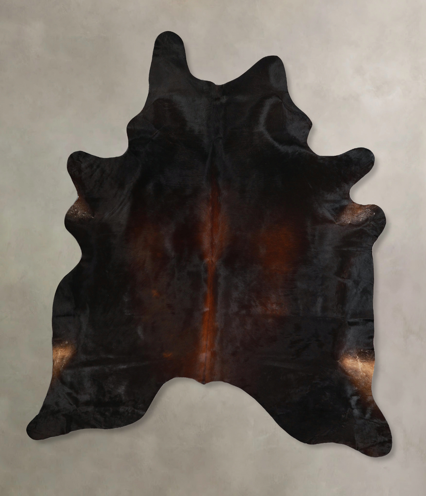 Chocolate X-Large Brazilian Cowhide Rug 7'6"H x 6'3"W #A44835 by Hudson Hides