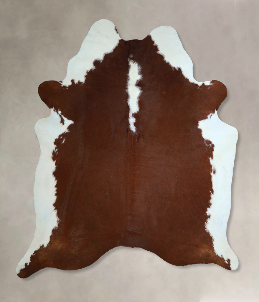 Hereford XX-Large Brazilian Cowhide Rug 8'0"H x 6'11"W #A44837 by Hudson Hides