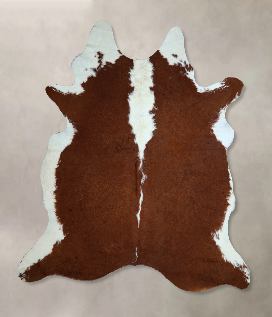 Hereford XX-Large Brazilian Cowhide Rug 8'0"H x 7'1"W #A44838 by Hudson Hides