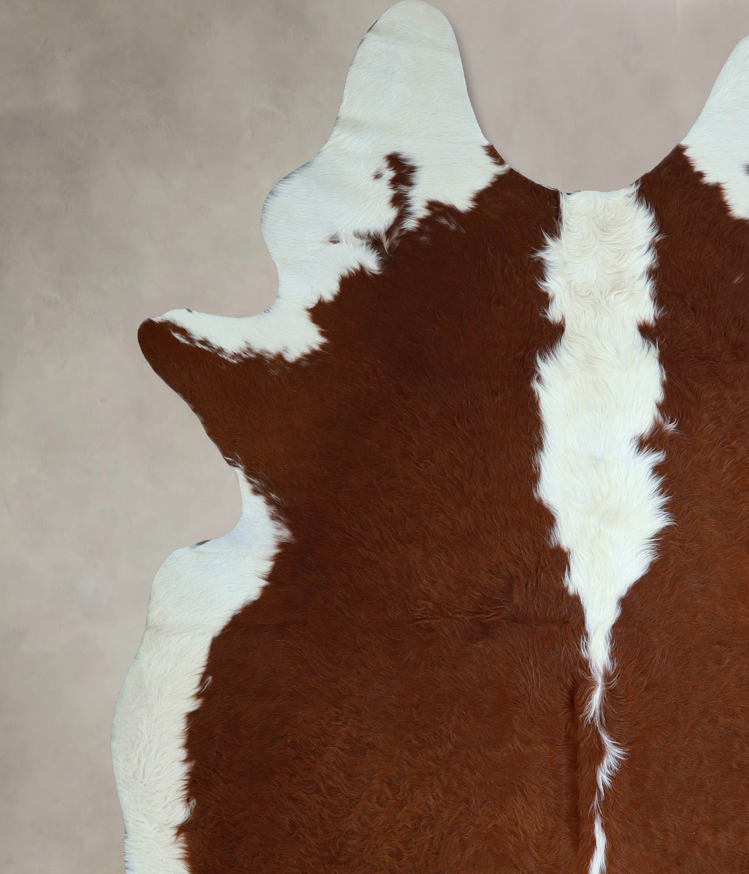 Hereford XX-Large Brazilian Cowhide Rug 8'0"H x 7'1"W #A44838 by Hudso