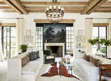 Brown and White X-Large Brazilian Cowhide Rug 7'8"H x 6'6"W #A44839 by Hudson Hides