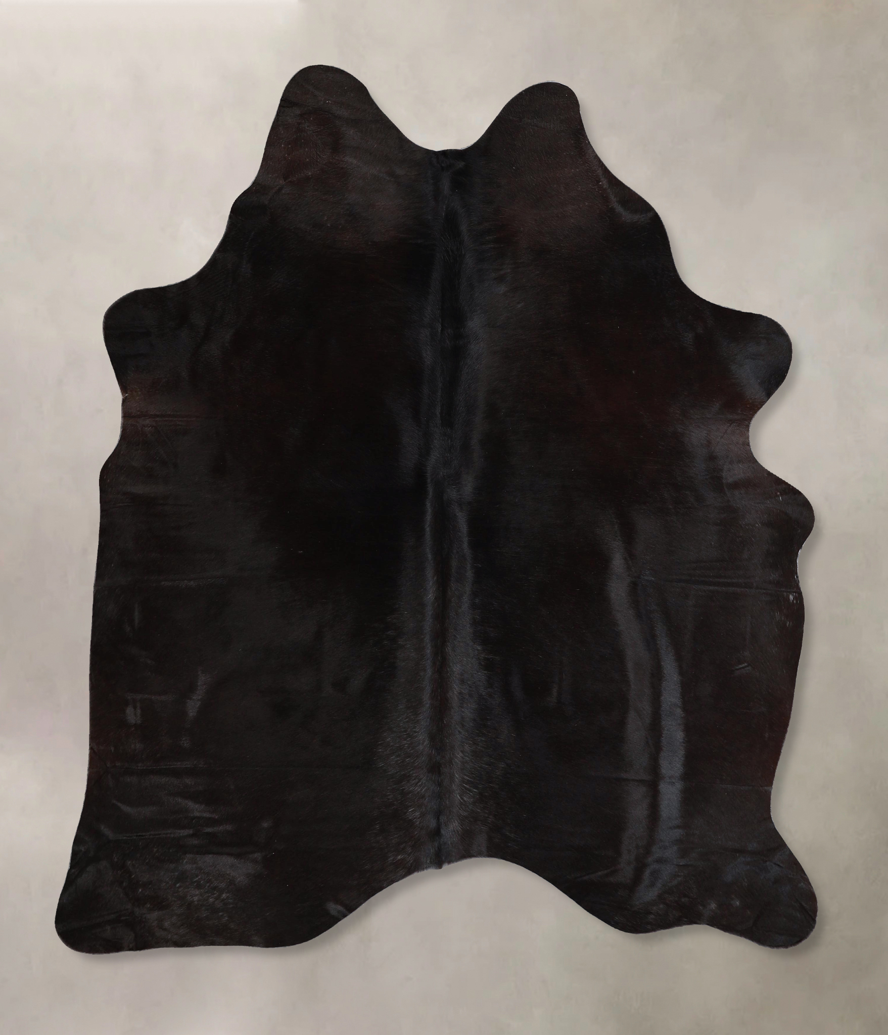 Solid Black Cowhide Rug #A44850
