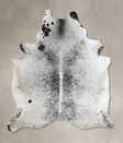 Salt and Pepper Black X-Large Brazilian Cowhide Rug 7'5"H x 5'10"W #A44854 by Hudson Hides