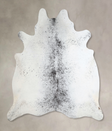 Salt and Pepper Black X-Large Brazilian Cowhide Rug 6'11"H x 6'8"W #A44856 by Hudson Hides