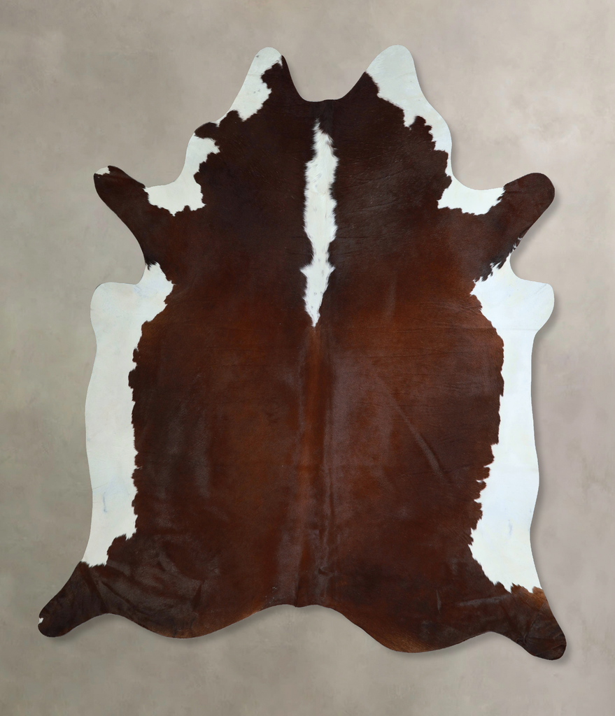 Hereford X-Large Brazilian Cowhide Rug 7'4"H x 6'9"W #A44866 by Hudson Hides