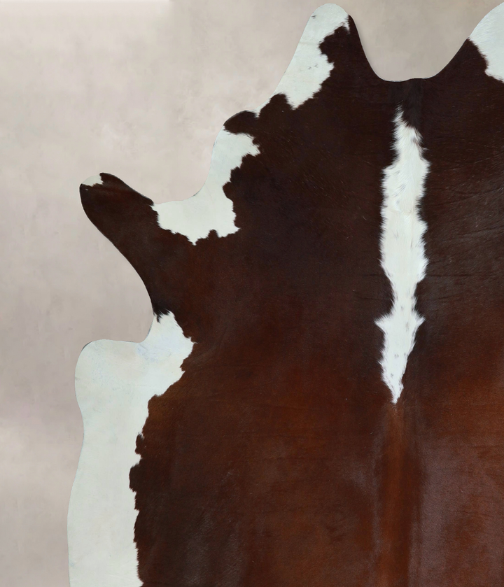Hereford X-Large Brazilian Cowhide Rug 7'4"H x 6'9"W #A44866 by Hudson Hides