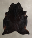 Solid Black X-Large Brazilian Cowhide Rug 6'10"H x 5'11"W #A44869 by Hudson Hides