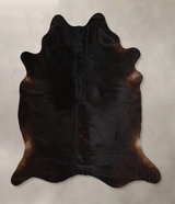 Solid Black X-Large Brazilian Cowhide Rug 6'11"H x 6'5"W #A44882 by Hudson Hides