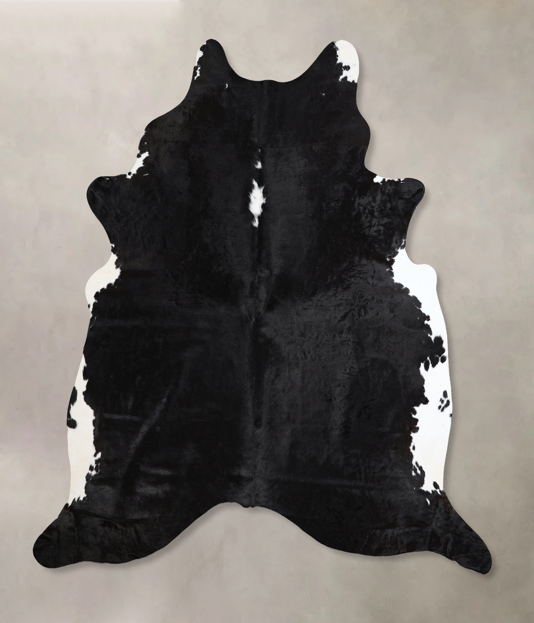 Black and White X-Large Brazilian Cowhide Rug 7'5"H x 6'5"W #A44885 by