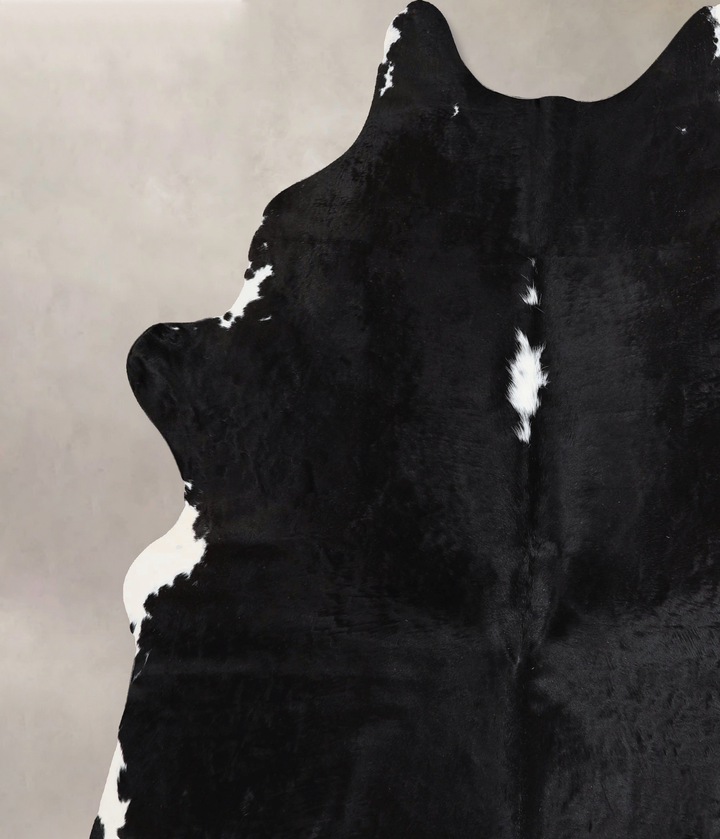 Black and White X-Large Brazilian Cowhide Rug 7'5"H x 6'5"W #A44885 by Hudson Hides