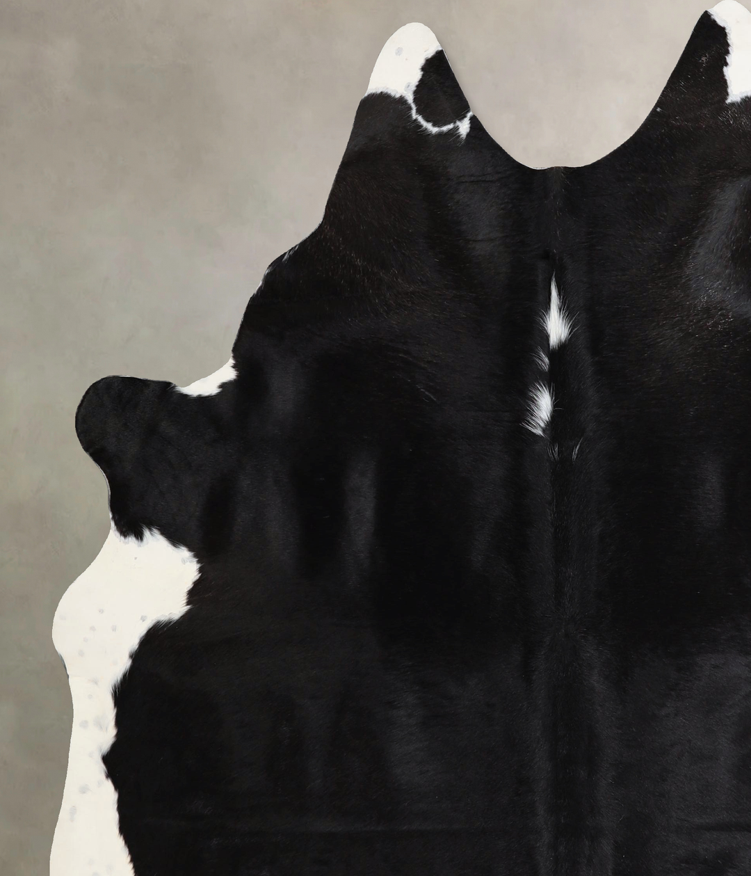 Black and White X-Large Brazilian Cowhide Rug 6'11"H x 5'11"W #A44890 
