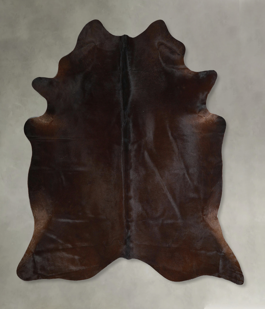 Chocolate X-Large Brazilian Cowhide Rug 6'8"H x 6'3"W #A44895 by Hudson Hides