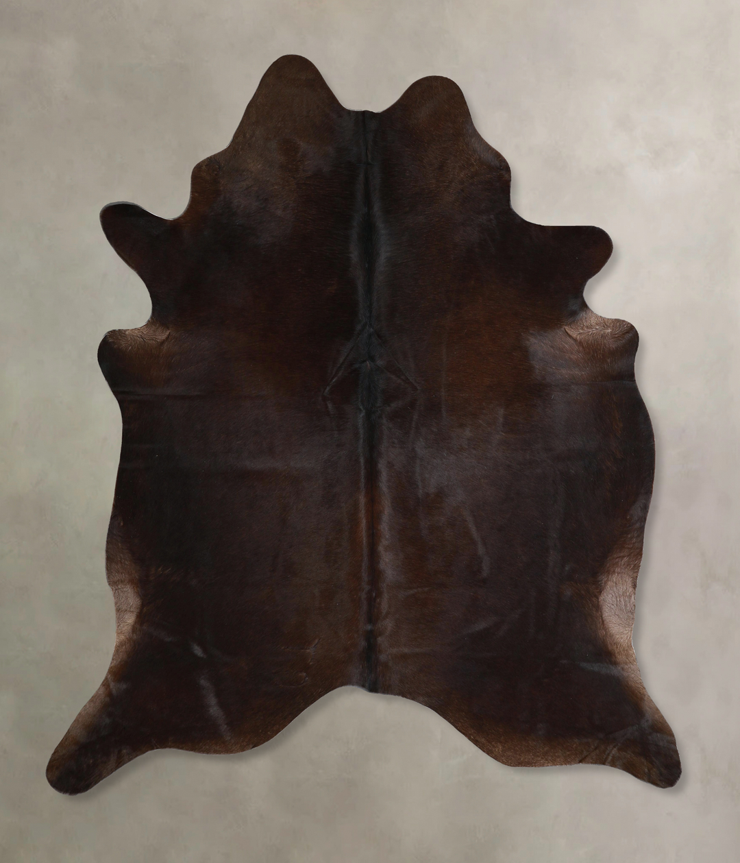 Chocolate X-Large Brazilian Cowhide Rug 7'4"H x 6'2"W #A44896 by Hudso